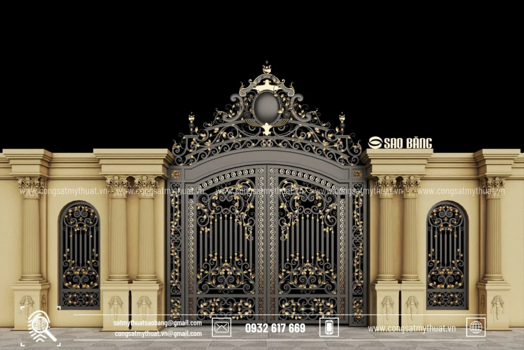cổng sắt mỹ thuật